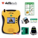 Defibtech – VIEW AUTO AED + Schutzschrank, Safeset, Tasche & Schild Erste Hilfe