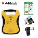 Defibtech – Lifeline AUTO SG Defibrillator + Wandhalter, Safeset, Tasche & Schild mit Symbol
