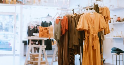 Kleid im Einzelhandel