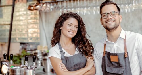 Bedienung in der gastronomie