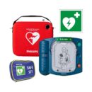 Philips - HeartStart HS1 Defibrillator + Slim Case + Safeset + AED Symbol