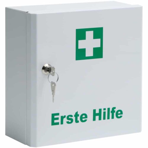 Kleiner Verbandschrank mit Inhalt nach DIN 13157