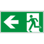 Rettungsschild Laufrichtung links
