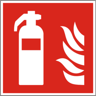 Sicherheitszeichen Feuerlöscher Symbol Schild