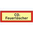 Brandschutzschild Zusatz CO2-Feuerlöscher
