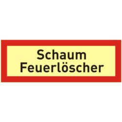 Brandschutzzeichen Zusatz Schaumfeuerlöscher