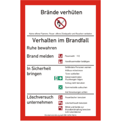 Brandschutzordnung Teil A