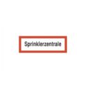 Brandschutzschild als Text Sprinklerzentrale