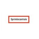 Brandschutzschild als Text Sprinklerzentrale