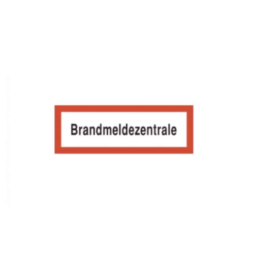 Brandschutzschild als Text Brandmeldezentrale