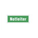 Rettungsschild mit Text Notleiter