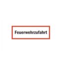 Parkplatzschilder mit Text Feuerwehrzufahrt