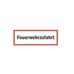 Parkplatzschilder mit Text Feuerwehrzufahrt