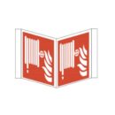 Brandschutzschild Nasenschild als Symbol Löschschlauch nach ISO 7010 F 002