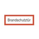 Brandschutzschild als Text Brandschutztür