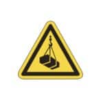 Warnschild als Symbol Warnung vor schwebender Last nach ISO 7010