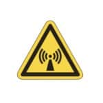 Warnschild als Symbol Warnung vor nicht ioisierender elektromagnetischer Strahlung nach ISO 7010