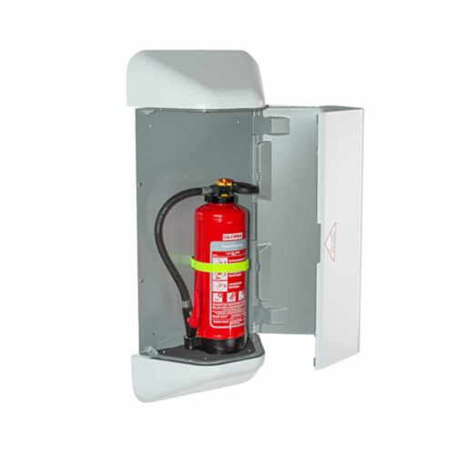 Design Feuerlöscherschrank weiß