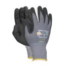 Nylon-Strickhandschuhe Nitril/PU-Foam-Beschichtung, atmungsaktiv, Kategorie II, Gr. 9, VE = 12 Paar