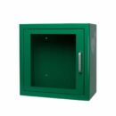ARKY - Defibrillator Innenschrank in grün - mit Alarm