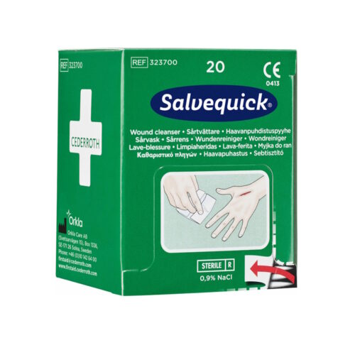 Cederroth Salvequick Wundreiniger 20 Stk. links