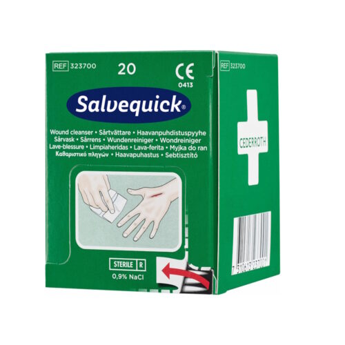 Cederroth Salvequick Wundreiniger 40 Stk. rechts